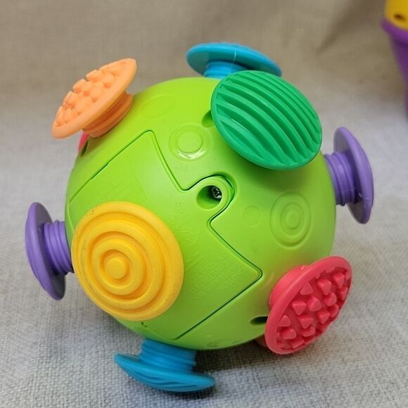 Fisher Price Learn Shapes & Colors VTech Move And Crawl Ball, Bumpie Ball - Picture 9 of 12